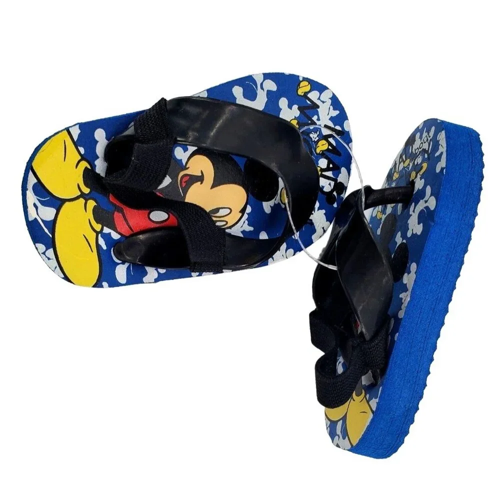 Disney 0-6M Baby Boy Mickey Mouse Sandals Waterproof Flip Flops Summer Shoes